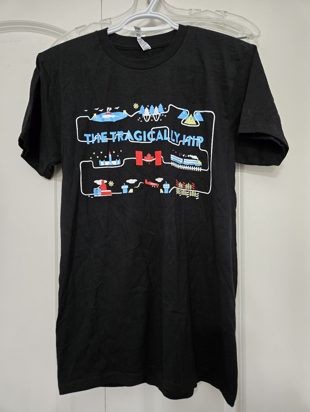 Alstyle Tragically Hip 2016 Man Machine Poem Tour Men's Black Graphic T-Shirt